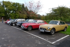 In the car park at Berkeley Castle