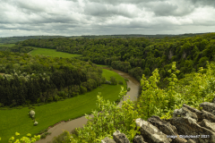 View from the right hand side of the view point showing the curve of the River Wye
